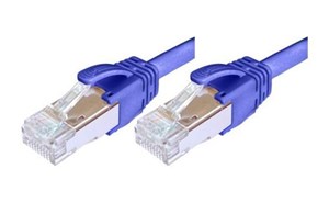 Patchdata Kupfer-Patchkabel Cat.6A S/FTP TPE Universal blau