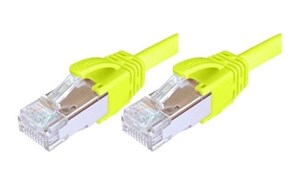 Patchdata Kupfer-Patchkabel Cat.6A S/FTP TPE Universal gelb